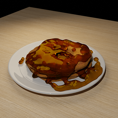 The pancakes 3d 3d modeling blender