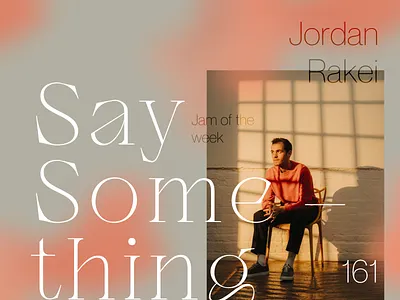 Jam of the Week | 161 album art art direction branding chill vibes design graphic design illustration indie jam of the week jazz fusion jordan rakei rogue studio the jam of the week typography ui web website