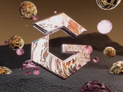 NFT Cards for GOLCOIN 3d abstract animation blender bubble cycles dao design geometry loop metal motion graphics nft oz water