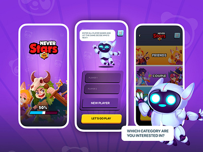 Kids game never Stars app design application design figma game design gamer illustration kids logo pixel aart play ui vector