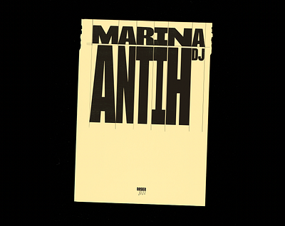 Marina Antih DJ – visual identity branding design logo visual identity