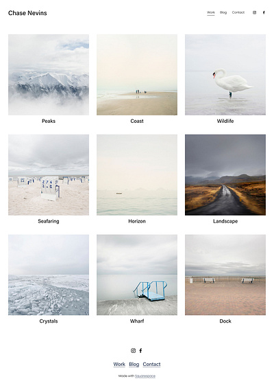Nevins - Squarespace Website Template design free freebie landing landing page page portfolio squarespace template ui ui design ux ux design web web design web development web template website website design website template