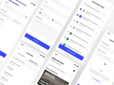 Eventee create event mobile app schedule ui user
