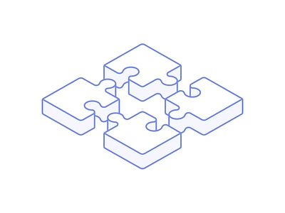 Puzzle api connect custom dribbble flexible graphic graphic design hero illustration illustrations integration line art lineart piece purple puzzle puzzle piece scalable vector website