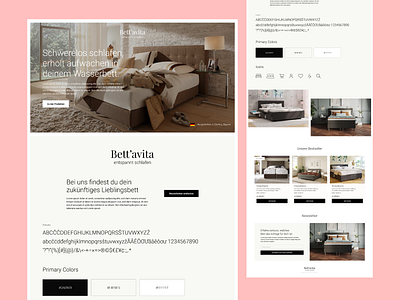 🛏️ UI Style Guide for Bett'avita branding design ecommerce graphic design landingpage logo onlineshop styleguide ui ui design user experience user interface ux website