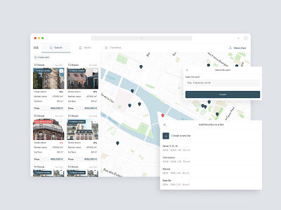 Real estate data search dashboard design map real estate search ui ux