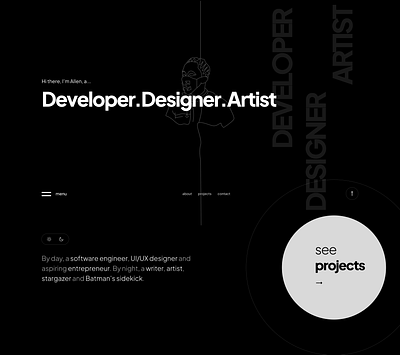 Personal Portfolio #003 branding design personal portfolio personal site personal website portfolio ui ux web website