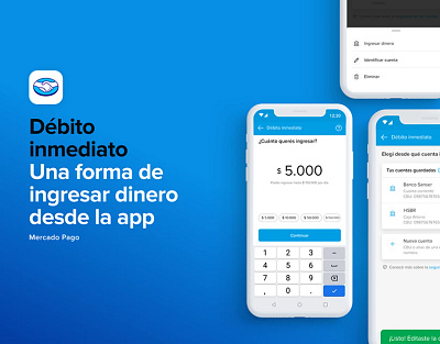 Nueva funcionalidad para traer dinero a Mercado Pago behance case mercadopago productdesign ui ux uxmeli