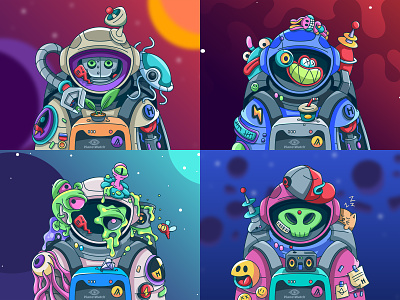 2D Character Design Illustrations, Doodle NFT Collection Art artist astronaut cartoon character character design character illustration digital illustration illustrator nft nft art nft art collection nft artist nft artwork nft character nft character design nftart nftartist nfts vector