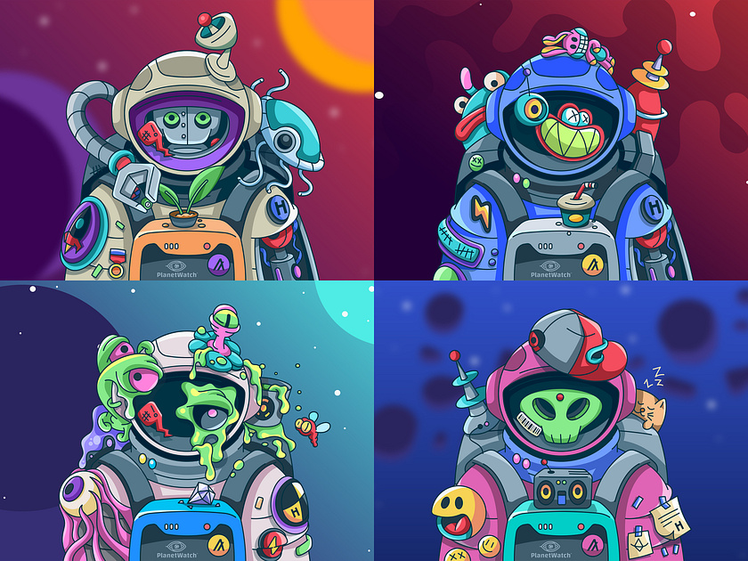 2D Doodle NFT Characters, Simple Art Collection by Mark Rise on Dribbble