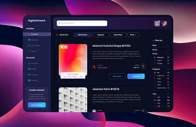 Dashboard Page | Design branding dark theme dashboard design digital artwork figma futuristic idea illustration inspiration inspo logo modern nft ui ui ux user experience user interface ux ux ui