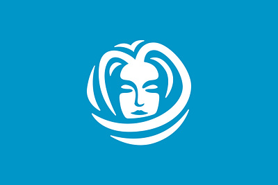 Sea Girl Logo authentic beauty blue branding design exclusive face girl illustration lady logo ocean sea simple tourism travel vector wave woman women