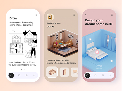 Interior Design Tool Concept concept mob mobile ui ux web web design website