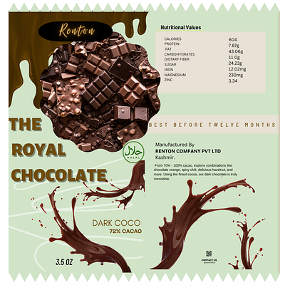 RENTON CHOCOLATES banner branding commercial design graphic design illustration logo packaging