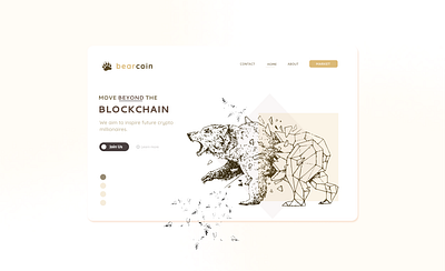 Crypto Landing Page Concept branding crypto design hero section landing page logo nft ui web
