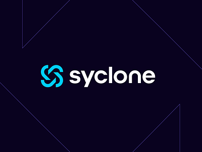 Syclone bitcoin blockchain branding crypto crypto currency cryptocurrecny eth finance fintech geometric identity logo mark modern solana symbol tech technology