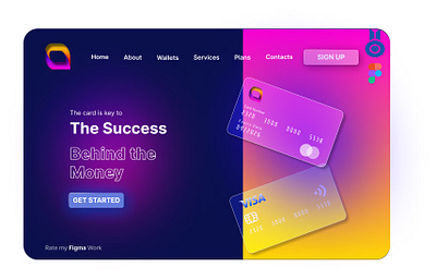 Bank ATM Card UI Kit 3d mockups atm branding figma glass morphism glassy illustration ui ui design