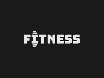 Fitness logo concept branding design fitness gym illustrator logo logo design minimalist typography vector wordmark