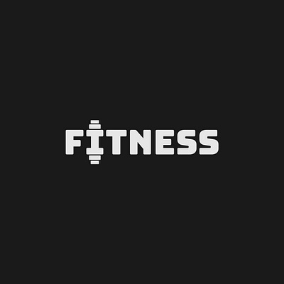Fitness logo concept branding design fitness gym illustrator logo logo design minimalist typography vector wordmark