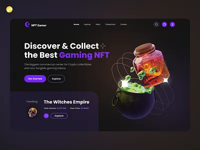 The Best Gaming NFT app design bitcoin blockchain crypto design digital game website gaming platform mobile design nft ui ux web design