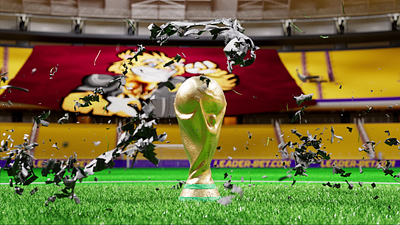 World Cup 3d 3d animation 3d opener 3dmotion ads animation c4d clean colorful cup game graphic design intro motion motion graphics motionartist opening shot world worldcup