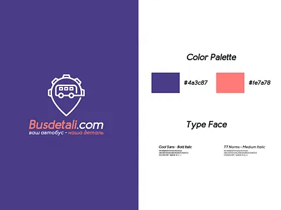 Logo Design - Busdetali.com brand guideline brand indentity branding clean logo cool logo creat creative custom logo logo logo design minimalist minimalist logo modern logo purple