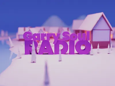 Winter cover for yotube channel 3d 3d art blender cartoon chill christmas cover design holiday illustration music vibe village winter youtube