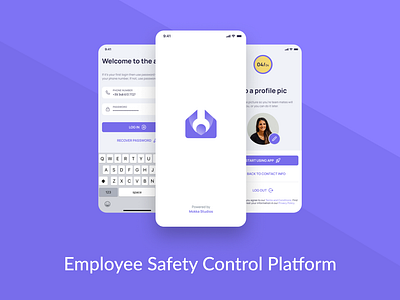 Employee Safety Control Platform app branding design logo mobile mobile app mobile design ui ux