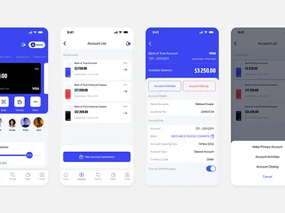 Bank of Trust Case banking finance investment mobile app ui design wallet