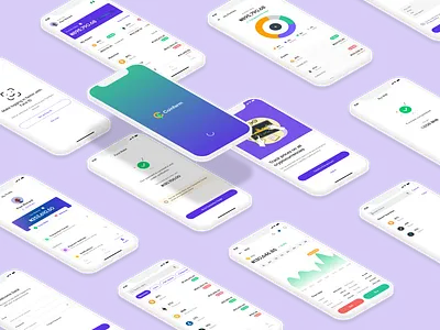 Coinfarm Crypto Wallet app design blockchain crypto product design ui uiux web design