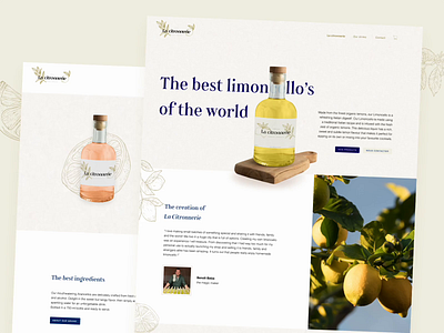 La citronnerie | Limoncello logo animation alcohol animation belgium blue branding citrus design gif lemon liquor logo odoo ui video web design website yellow