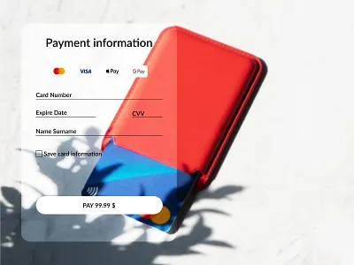 Credit card checkout. Daily UI 002. dailyui design junior ui