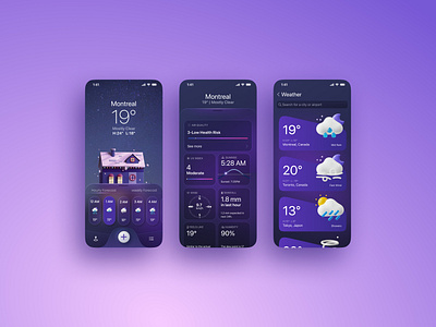 Weather App UI Design adobe xd app design figma graphic design interaction design mobile app ui ui design ui redesign ux weather app web design