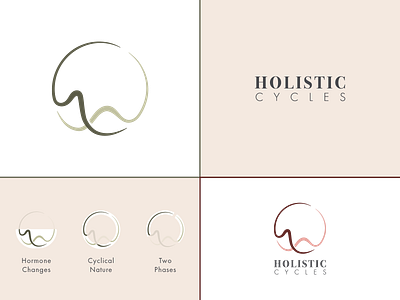 Holistic Cycles branding case study circle cycles design graphic design holistic hormones logo type womenshealth