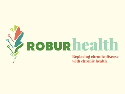 Robber Health Logo data health leaf logo medical nature