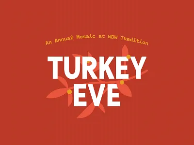 Thanksgiving Dinner Micro Brand - Mosaic at WDW badge branch branding citrus design flat flower identity illustration lockup logo thanksgiving tree typography