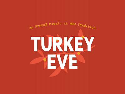 Thanksgiving Dinner Micro Brand - Mosaic at WDW badge branch branding citrus design flat flower identity illustration lockup logo thanksgiving tree typography