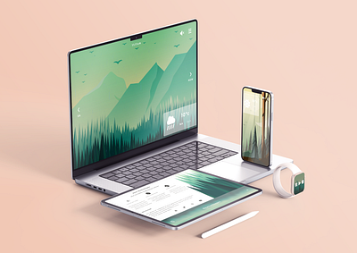 WeatherScapes - Figma Design and Prototype app design designprocess figma moodboard prototype ui userexperience userflow userflowdiagram userinterface userjourneymap ux website websitedesign