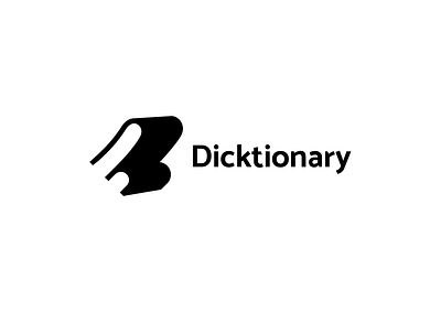 Dicktionary book dictionary library logo male mark men penis symbol