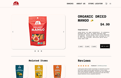 E-Commerce Shop dailyui desktop e commerce ecommerce food mango ui uidesign website design