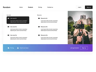 DailyUI 053 // Header Navigation branding design minimal ui ux web