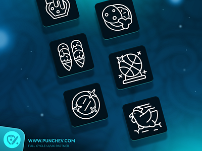 GreenPark Sports - Iconography design gui icons interface punchev ui