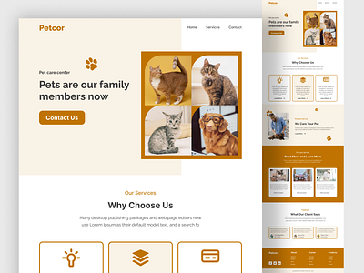 Petcor pet care web UI design best website pet web ui pet website design petcare website ui popular bebsite design trendy webui web ui ux website design website ui website ux ui