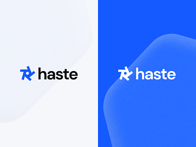 Haste: Asynchronous User Interview Platform - Logo Design async asynchronous branding design graphic design logo user interview video