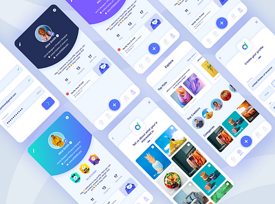 Dzain mobile app app app design applicaiton badges branding create creative design graphic design illustration logo polls profile typo typography ui uiux user ux uxui