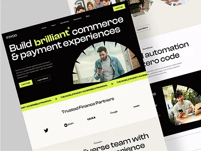 PEYDO - Financial Landing Page bank business card cash ecommerce experience finance graphic design homepage interface landing page money payment service uiux venture capital visual web web design website