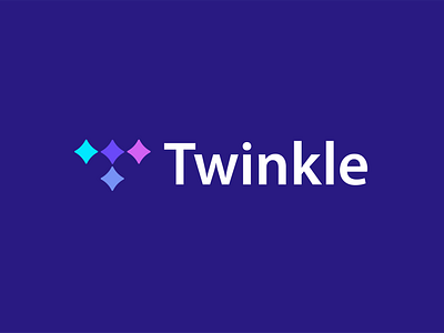 twinkle branding bright crypto data letter lettermark logo monogram shine sparke sparkle twinkle