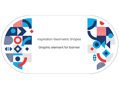 Geometric Shapes abstract art banner design design art design banner geometric art geometric shapes graphic element illustration pop art vector art