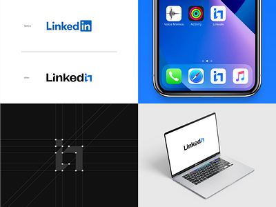 Linkedin Logo Redesign brand branding design graphic design icon identidad logo razecdzn vector