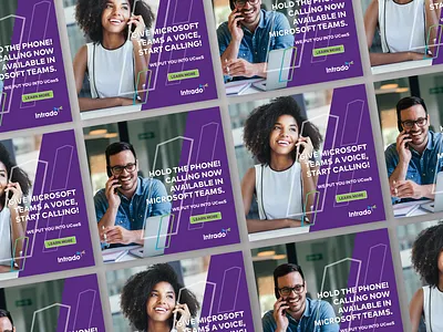 Intrado UCaaS Web Banner branding design graphic design web banner